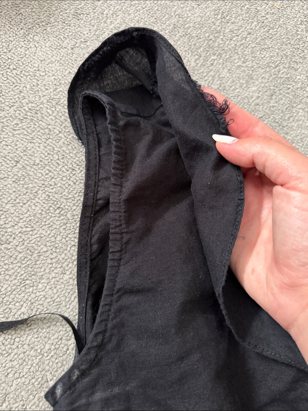 Black One-Shoulder Ruffle Romper - Picture 5 of 8